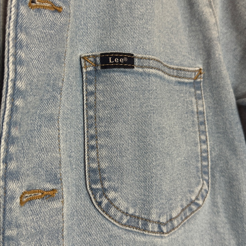 Lee Women's Light Blue Denim Chore Jacket - Picture 6 of 9